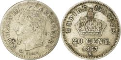 World Coins - Coin, France, Napoleon III, Napoléon III, 20 Centimes, 1867, Bordeaux