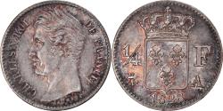 World Coins - Coin, France, Charles X, 1/4 Franc, 1828, Paris, , Silver, KM:722.1