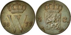 World Coins - Coin, Netherlands, William III, 1/2 Cent, 1877, , Copper, KM:90