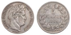 World Coins - Coin, France, Louis-Philippe, 5 Francs, 1838, Rouen, , Silver