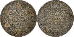 World Coins - Morocco, Abdelaziz, 5 Dirhams, AH 1323 (1905), Paris, Silver,