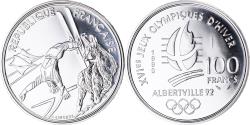 World Coins - Coin, France, Ski acrobatique, JO Albertville 92, 100 Francs, 1990, Paris