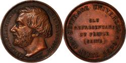 World Coins - France, Medal, Louis-Philippe, Eugène Sue, History, 1850, Rogat,
