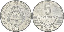 World Coins - Coin, Costa Rica, 5 Colones, 2008