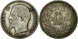 World Coins - Coin, France, Napoleon III, Napoléon III, 50 Centimes, 1862, Paris,