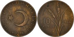 World Coins - Coin, Turkey, 10 Kurus, 1964, , Bronze, KM:891.1