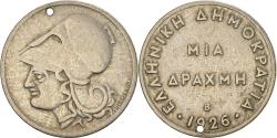 World Coins - Coin, Greece, Drachma, 1926, Vienne, , Copper-nickel, KM:69