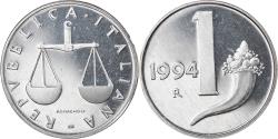 World Coins - Coin, Italy, Lira, 1994, Rome, Proof, , Aluminum, KM:91