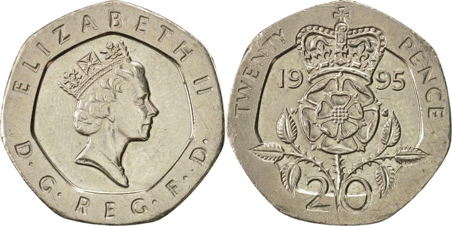 Great Britain, Elizabeth II, 20 Pence, 1995, , Copper-nickel, KM:939