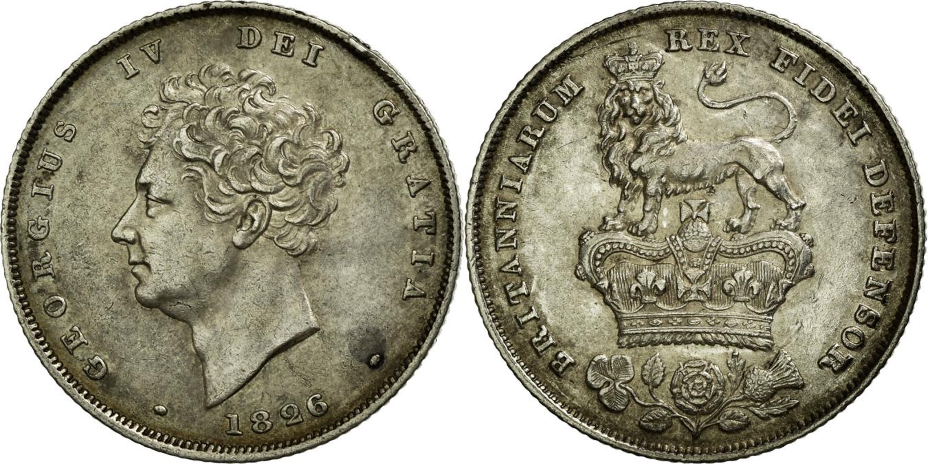 BRITISH 2 SHILLINGS SILVER COIN - KING GEORGE VI. ENGLISH