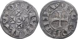 World Coins - Duchy of Aquitaine, Guillaume X, Obol, 1126-1137, Bordeaux, Silver,