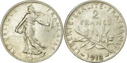 World Coins - Coin, France, Semeuse, 2 Francs, 1913, , Silver, KM:845.1, Gadoury:532