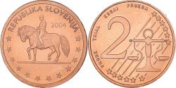 World Coins - Slovenia, 2 Euro Cent, 2004, unofficial private coin, , Copper Plated