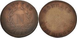 World Coins - Coin, FRENCH STATES, ANTWERP, 10 Centimes, 1814, Anvers, , Bronze