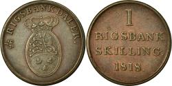 World Coins - Coin, Denmark, Frederik VI, Rigsbankskilling, 1818, Copenhagen,