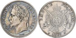 World Coins - France, Napoleon III, 2 Francs, Napoléon III, 1867, Paris, Silver,