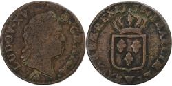 World Coins - France, Louis XV, Sol à la vieille tête, 1772, Lille, Copper,