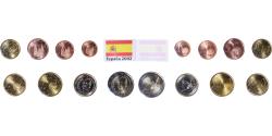 World Coins - Spain, Set Euros, 2002,