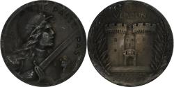 World Coins - France, Medal, Verdun , On ne passe pas, 1916-1917, Silver, Vernier,