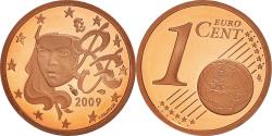 World Coins - France, Euro Cent, 2009, Paris, Proof / BE, , Copper Plated Steel