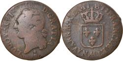 World Coins - Coin, France, Louis XVI, 1/2 Sol ou 1/2 sou, 1/2 Sol, 1787, Metz,