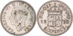 World Coins - Coin, Great Britain, George VI, 6 Pence, 1939, , Silver, KM:852