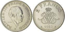 World Coins - Coin, Monaco, Rainier III, 2 Francs, 1982, , Nickel, KM:157