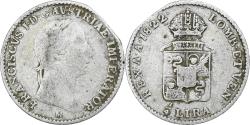 World Coins - Kingdom of Lombardy-Venetia, Franz I, 1/4 Lira, 1822, Milan, Silver