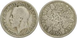 World Coins - Great Britain, George V, 6 Pence, 1930, Silver, , KM:832
