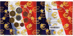 World Coins - France, 1 Cent to 2 Euro, euro set, 2004, Monnaie de Paris, BU,
