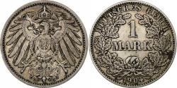 World Coins - GERMANY - EMPIRE, Wilhelm II, Mark, 1904, Karlsruhe, Silver, , KM:14