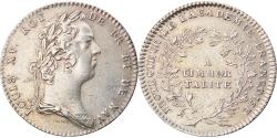 World Coins - France, Token, Royal, Louis XV, Académie Française, Duvivier,