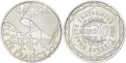 World Coins - France, 10 Euro, Île-de-France, 2010, MDP, Silver,