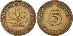 World Coins - Coin, GERMANY - FEDERAL REPUBLIC, 5 Pfennig, 1950