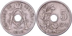 World Coins - Belgium, Albert I, 5 Centimes, 1910, Brussels, Copper-nickel, , KM:66