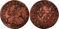 World Coins - Coin, France, Louis XIII, Louis XIII, Double Tournois, 1638, , Copper