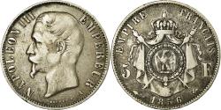 World Coins - Coin, France, Napoleon III, Napoléon III, 5 Francs, 1856, Paris,