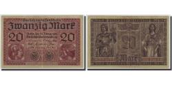 World Coins - Banknote, Germany, 20 Mark, 1918, 1918-02-20, KM:57, VF(20-25)
