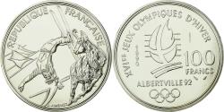 World Coins - Coin, France, Free-style skier, 100 Francs, 1990, ESSAI, , Silver, KM:983