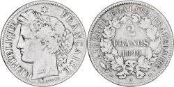 World Coins - France, 2 Francs, Cérès, 1849, Paris, Silver, , Gadoury:522, KM:760.1