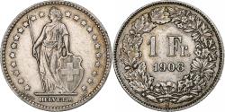 World Coins - Switzerland, Franc, Helvetia, 1908, Bern, Silver, , KM:29a
