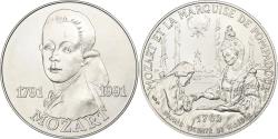 World Coins - France, Medal, Mozart et la Marquise de Pompadour, 1991, MDP, Silver,