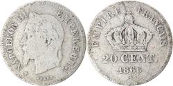 World Coins - Coin, France, Napoleon III, Napoléon III, 20 Centimes, 1866, Paris,