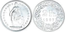 World Coins - Coin, Switzerland, 2 Francs, 1967, Bern, , Silver, KM:21
