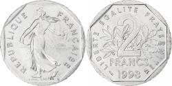 World Coins - France, Semeuse, 2 Francs, 1998, Monnaie de Paris, , Nickel, KM:942.1