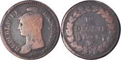 World Coins - France, Decime, Dupré, AN 7, Lille, Bronze,