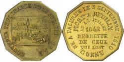 World Coins - France, Token, Mort de Ferdinand Philippe, Duc d'Orléans, 1842, Brass
