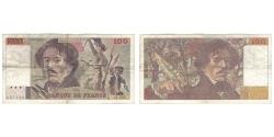 World Coins - France, 100 Francs, Delacroix, 1990, Q.136, F(12-15), Fayette:69bis1a, KM:154e