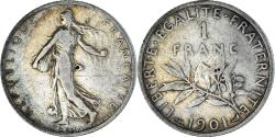 World Coins - Coin, France, Semeuse, Franc, 1901, Paris, , Silver, KM:844.1