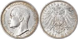 World Coins - Grand Duchy of Hessen, Ernst Ludwig, 3 Mark, 1910, Berlin, Silver,